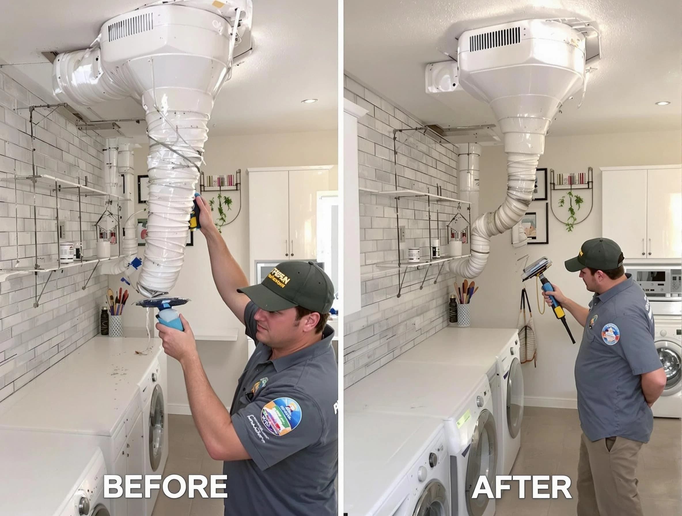 Professional dryer exhaust vent cleaning by Tooele Dryer Vent Cleaning in Tooele