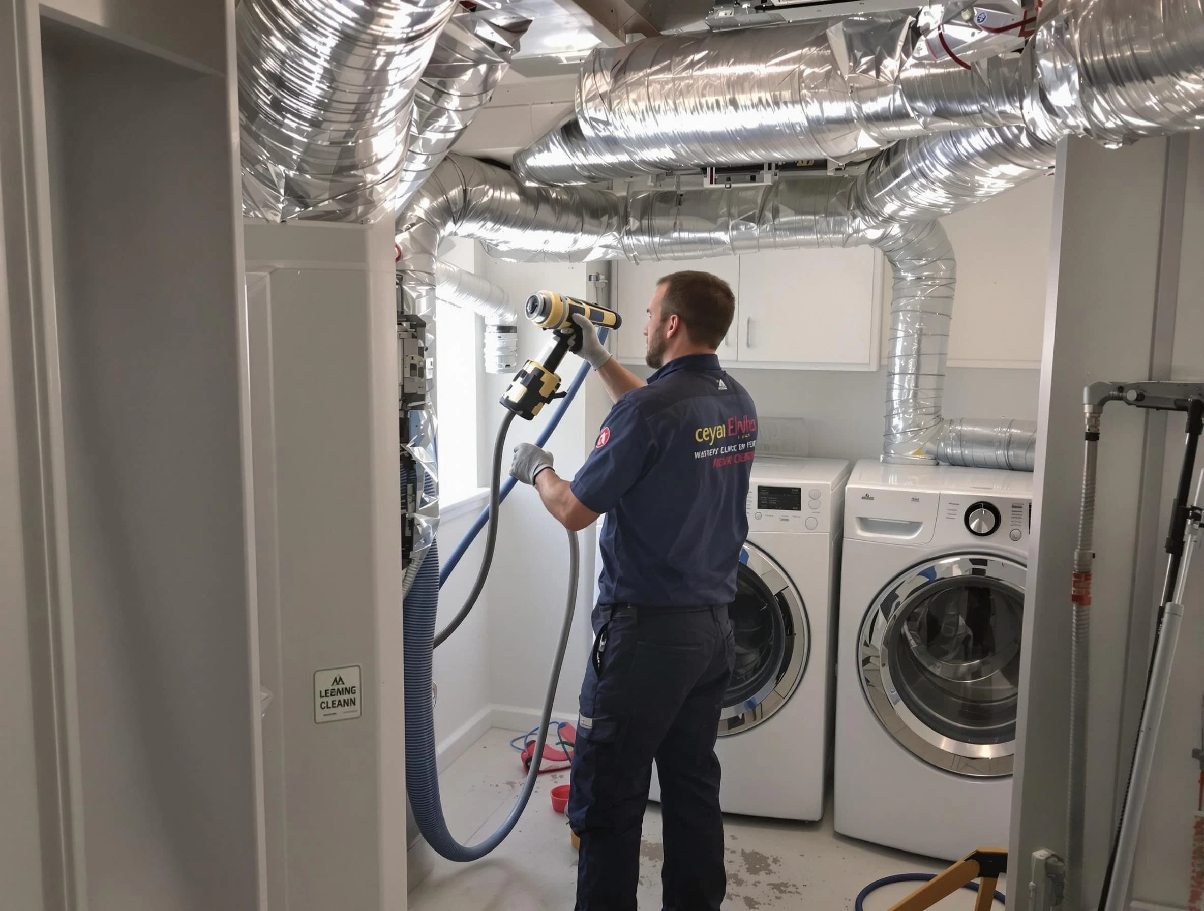 Tooele Dryer Vent Cleaning specialist using advanced equipment for thorough duct cleaning in Tooele