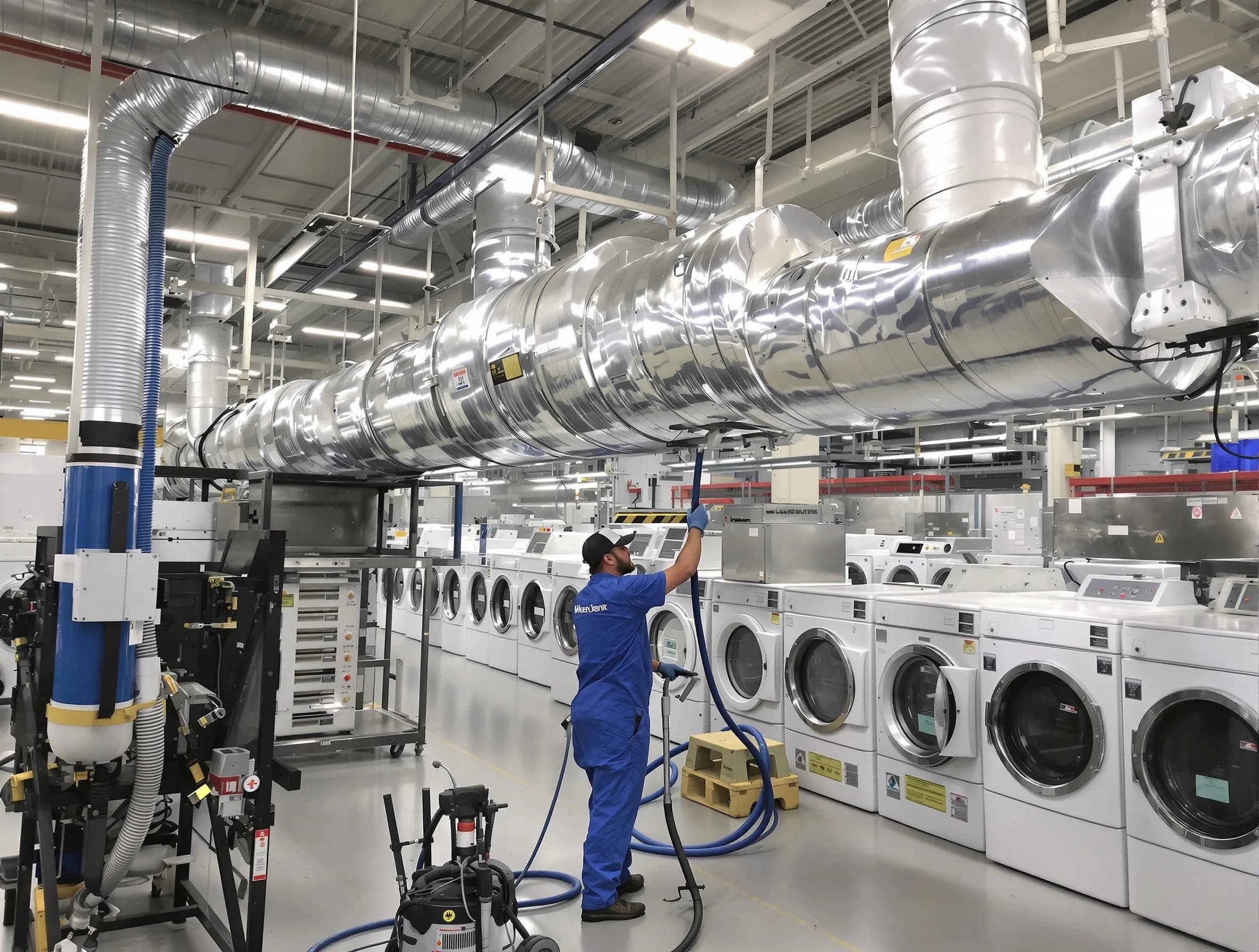 Tooele Dryer Vent Cleaning team performing heavy-duty industrial dryer vent cleaning in Tooele