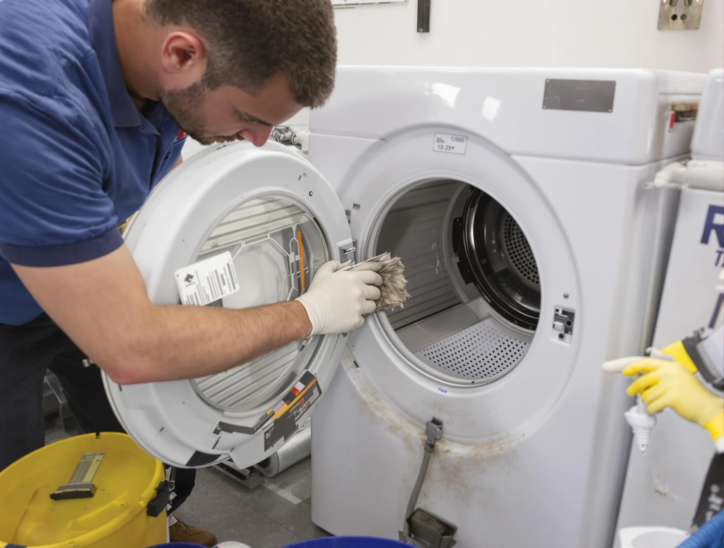 Tooele Dryer Vent Cleaning specialist performing detailed lint trap cleaning service in Tooele